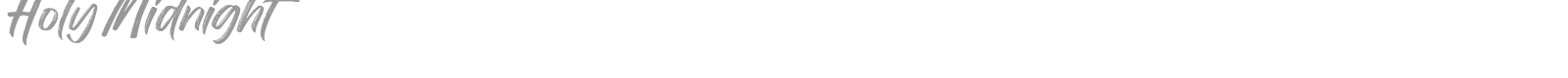 Holy Midnight font preview